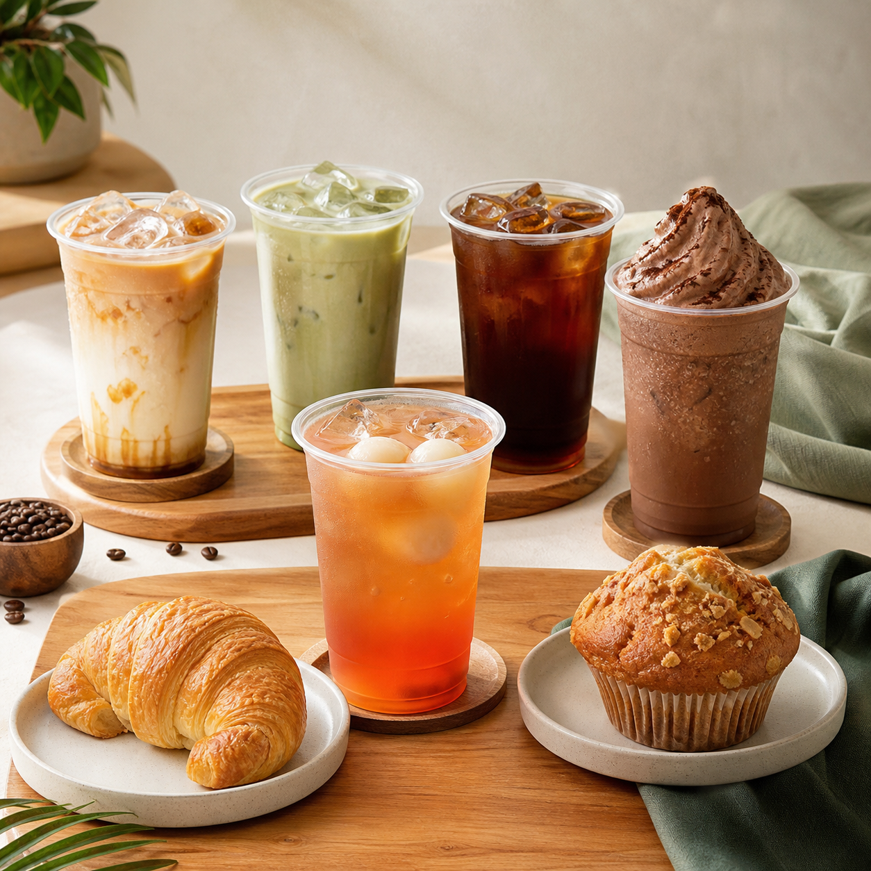 Pilihan minuman dan snack Kopi Janji